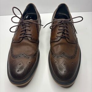 Classic Brown Leather Men's Dress Shoes (zanzara)